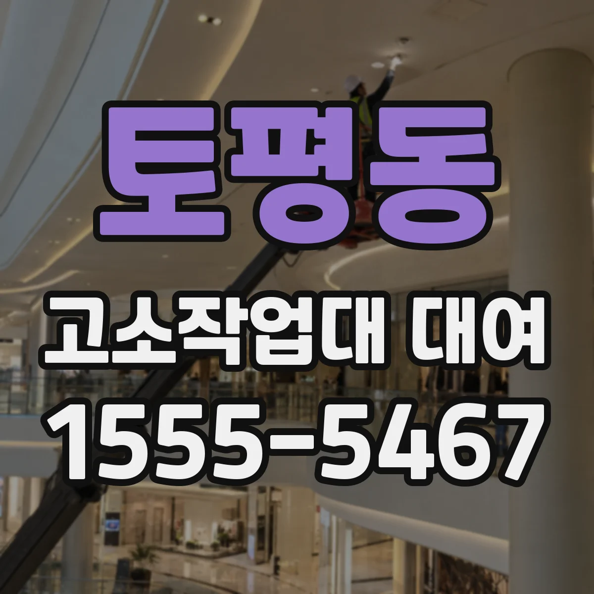 토평동 고소작업대 대여