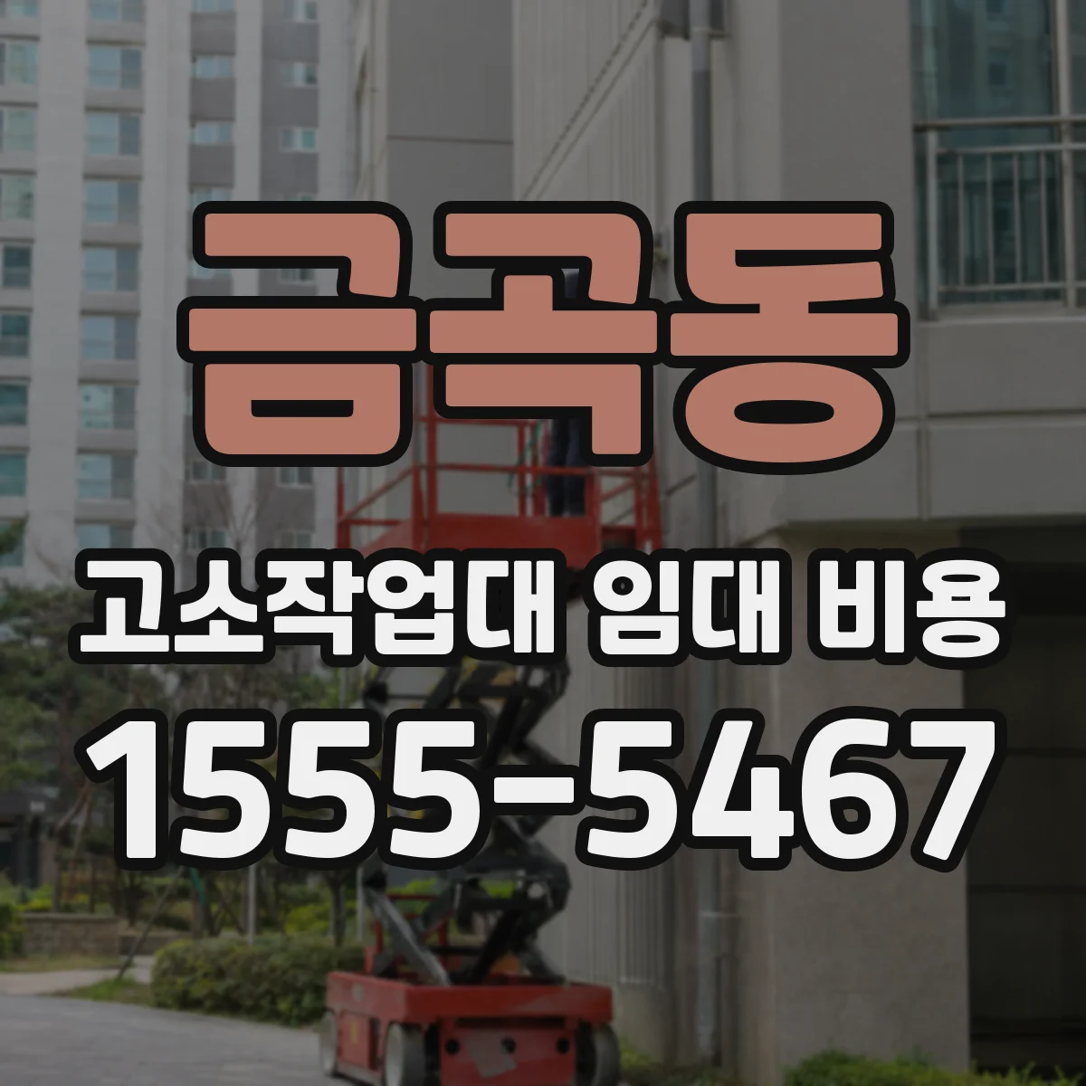 금곡동 고소작업대 임대 비용