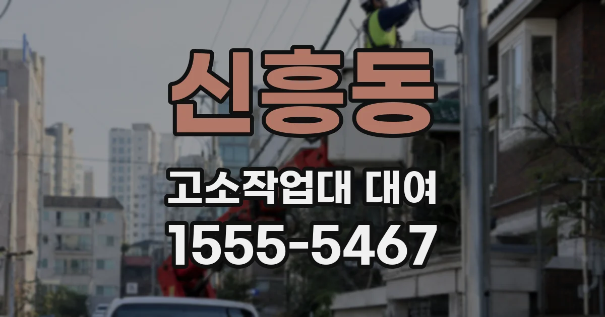 신흥동 고소작업대 대여
