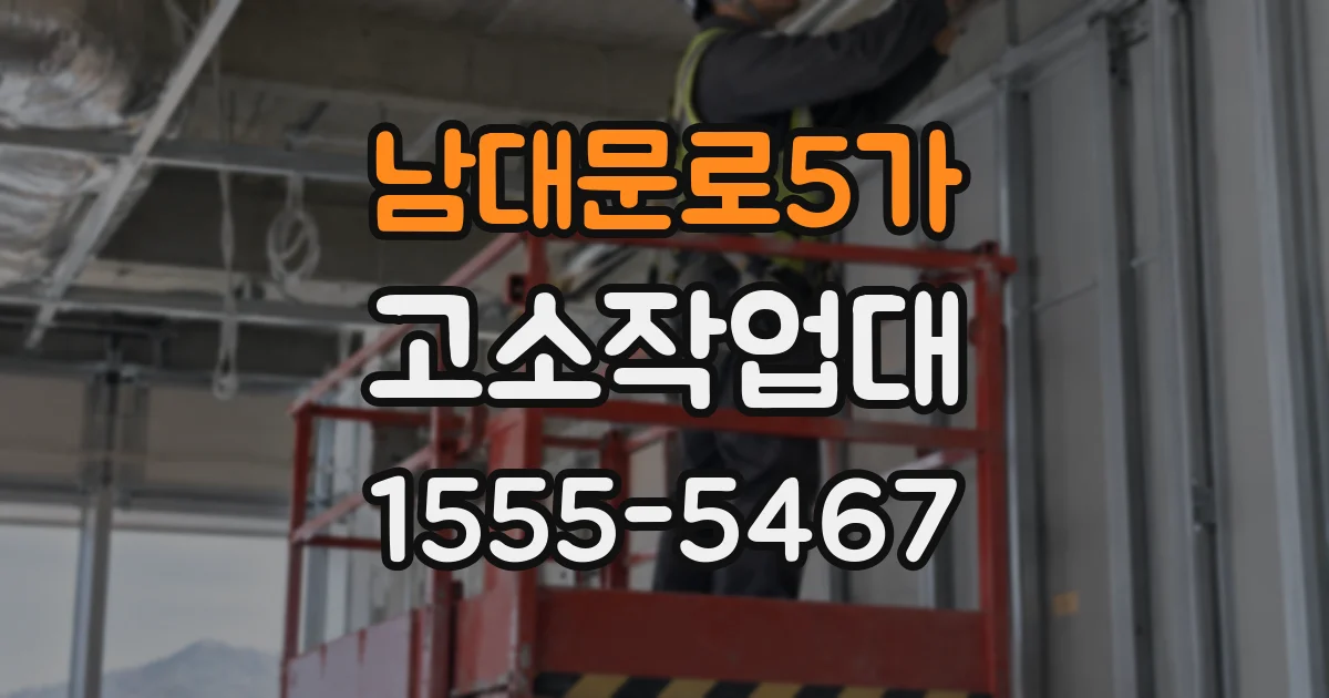 남대문로5가 고소작업대