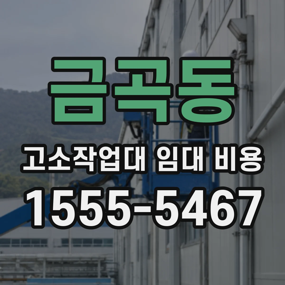 금곡동 고소작업대 임대 비용
