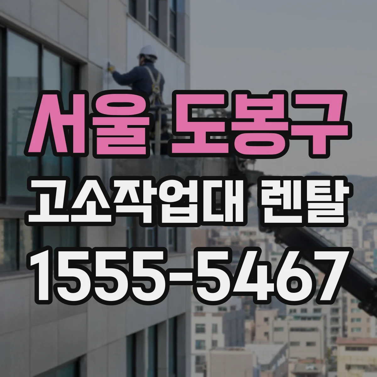 서울 도봉구 고소작업대 렌탈