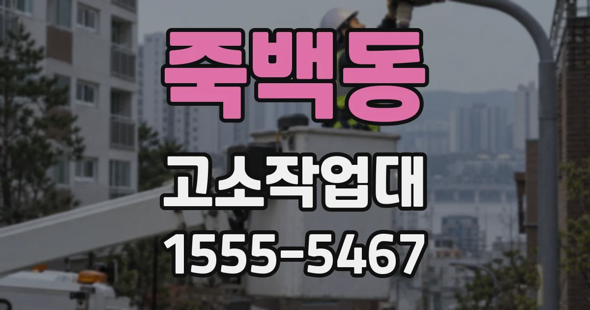 죽백동 고소작업대