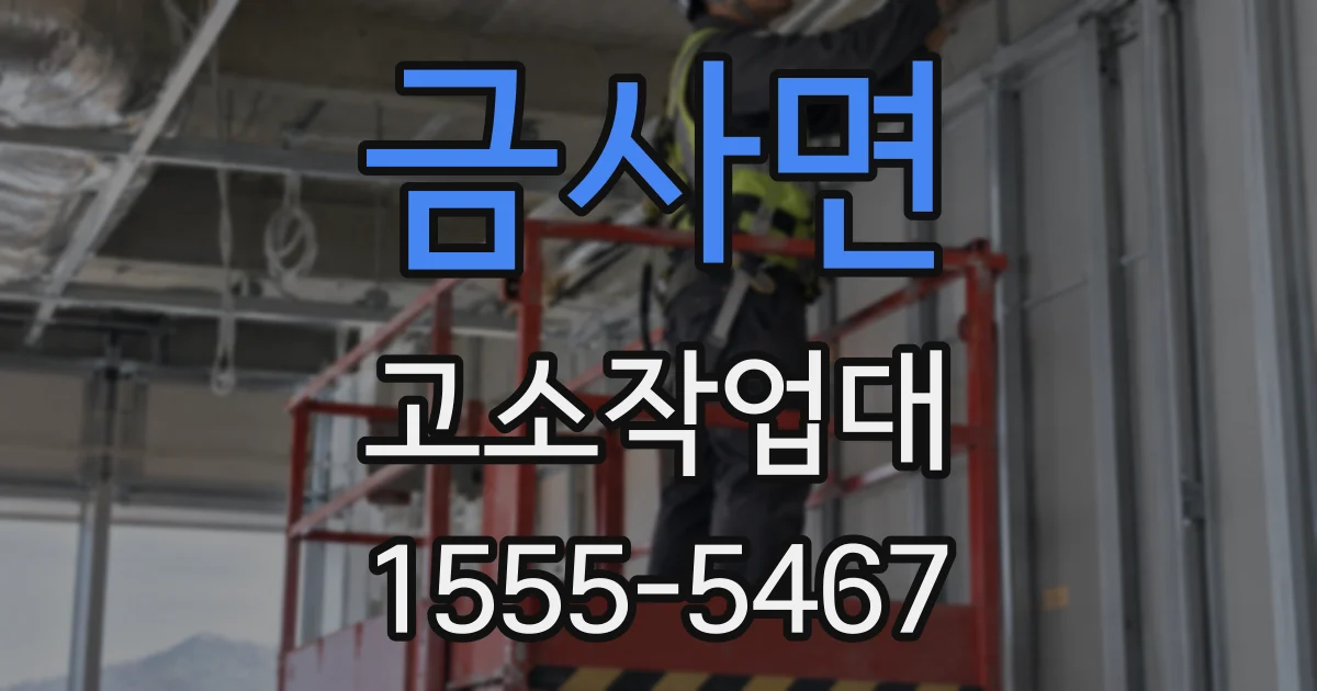 금사면 고소작업대
