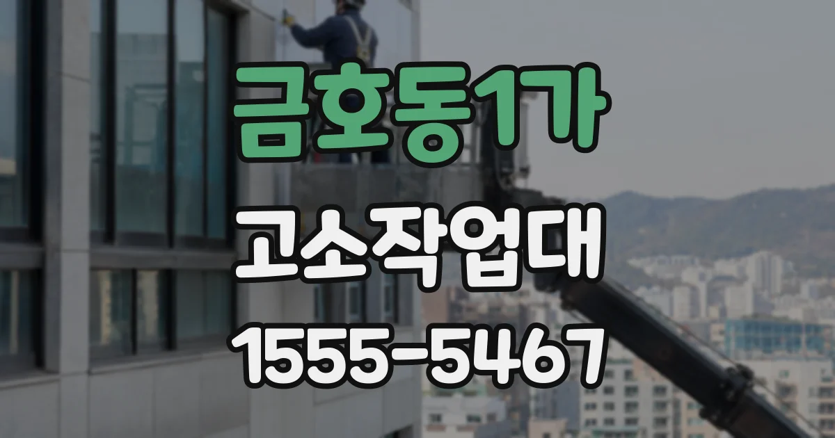 금호동1가 고소작업대