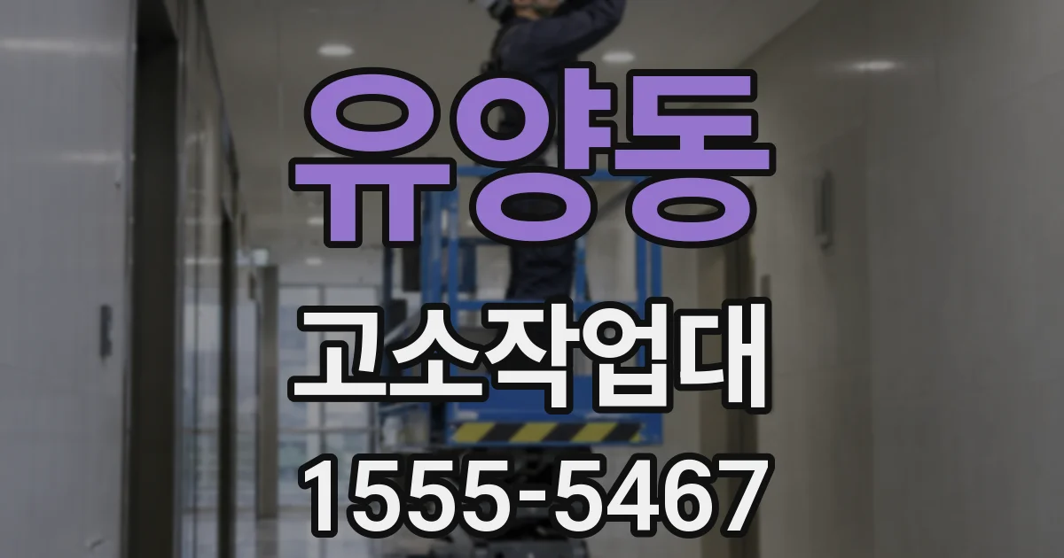 유양동 고소작업대