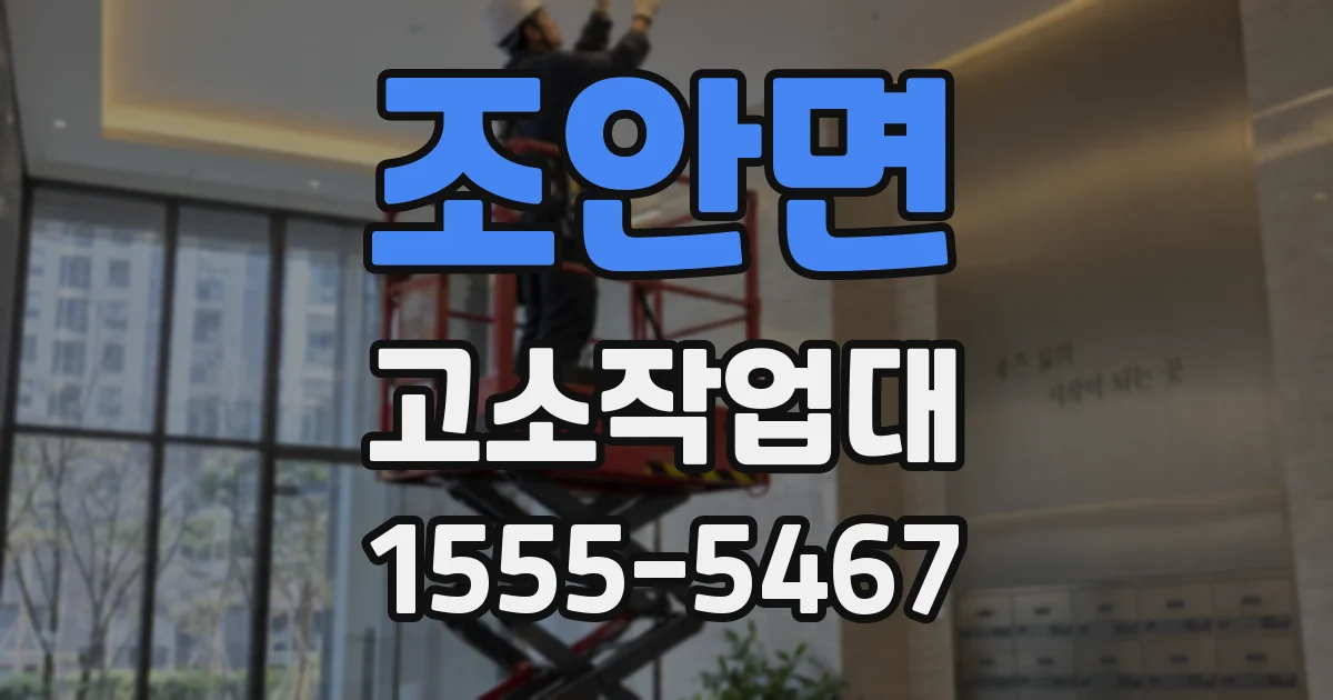 조안면 고소작업대
