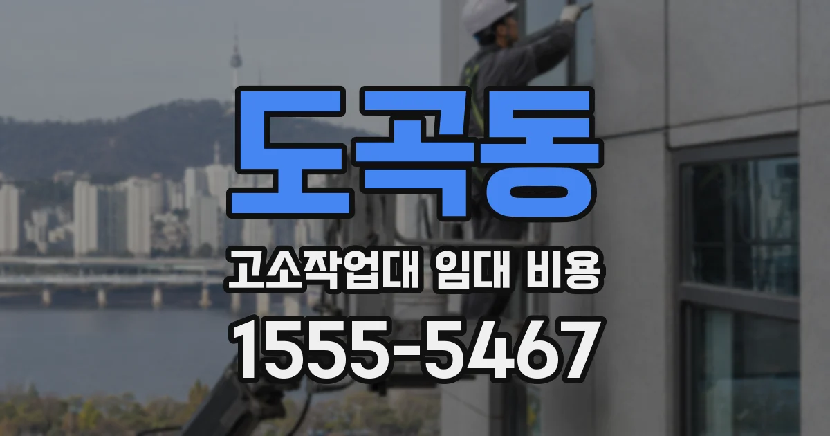 도곡동 고소작업대 임대 비용