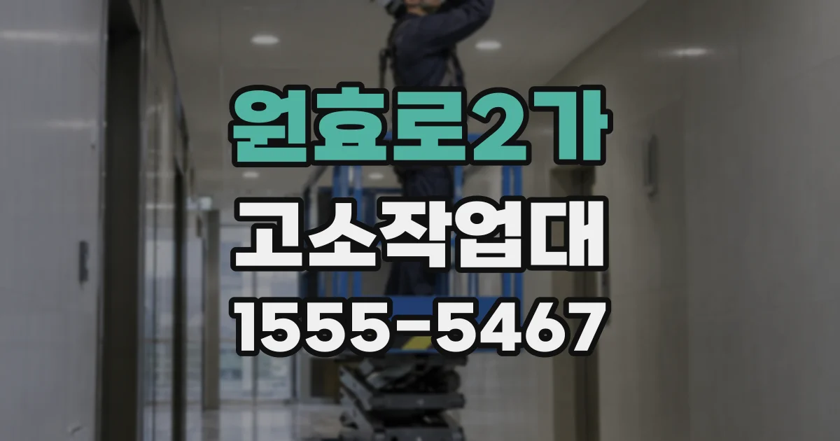 원효로2가 고소작업대