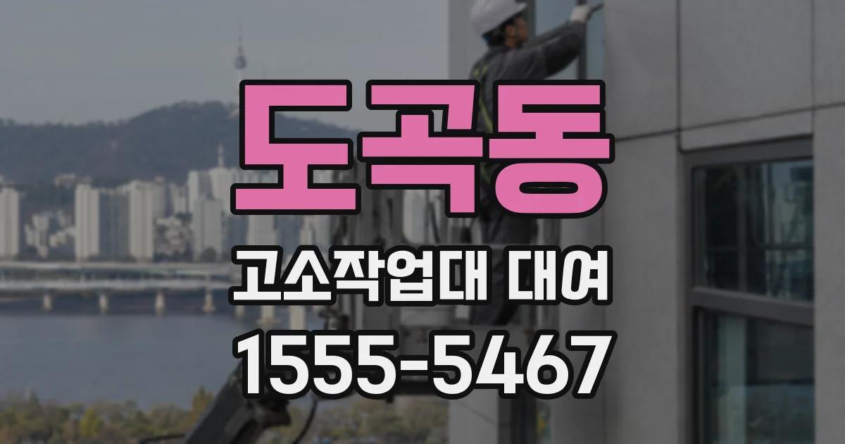 도곡동 고소작업대 대여