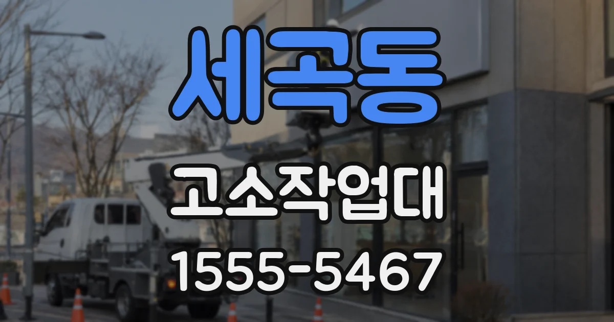 세곡동 고소작업대