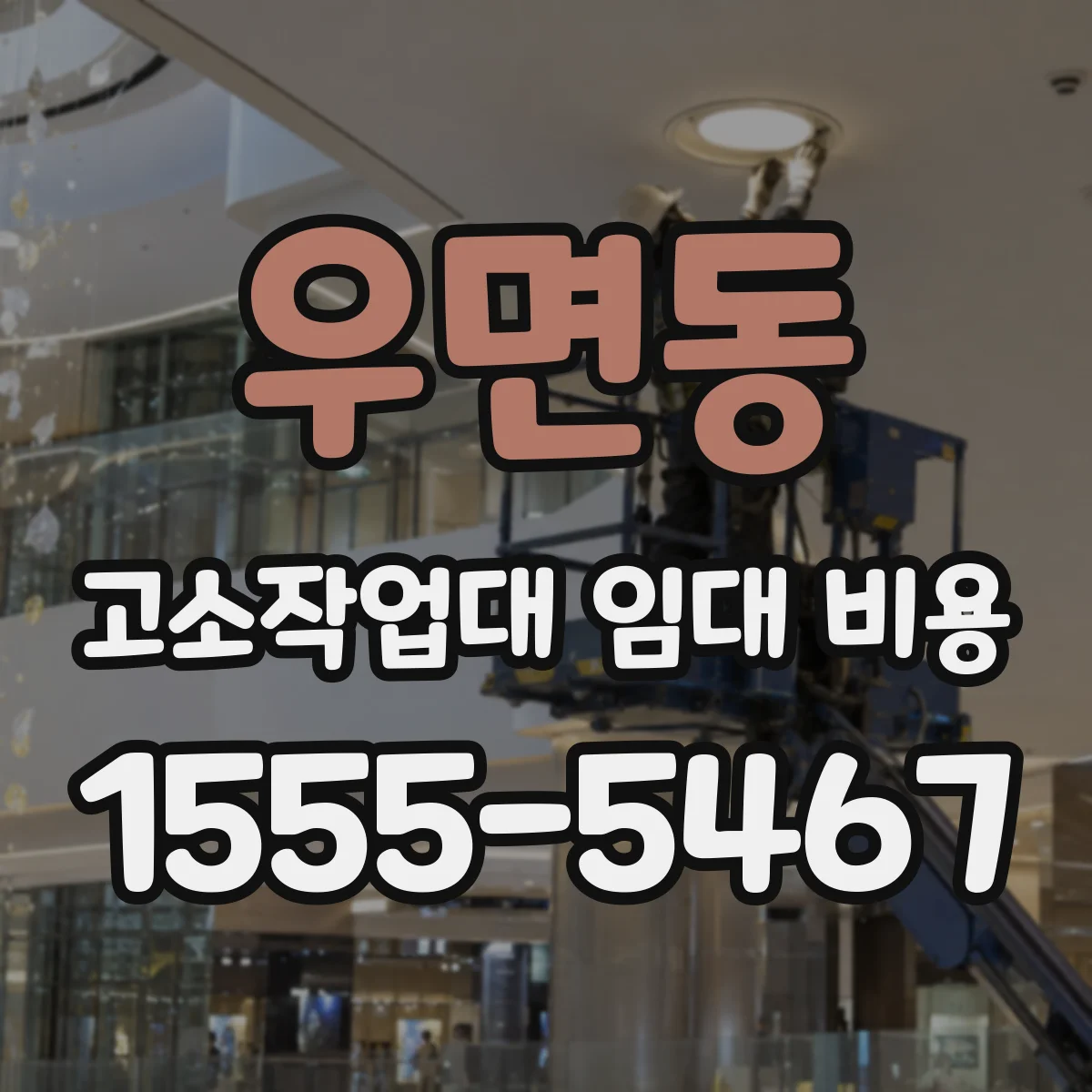 우면동 고소작업대 임대 비용