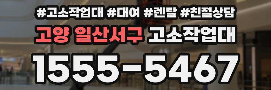 고양 일산서구 고소작업대