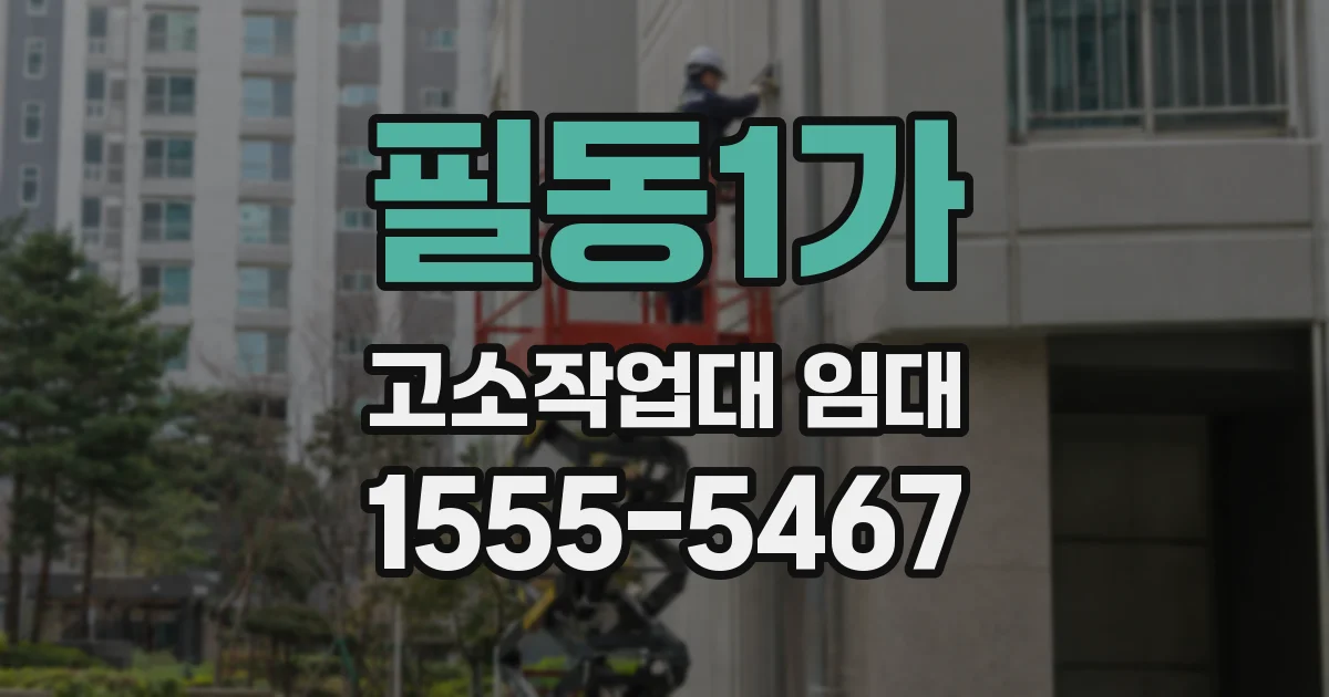 필동1가 고소작업대 임대