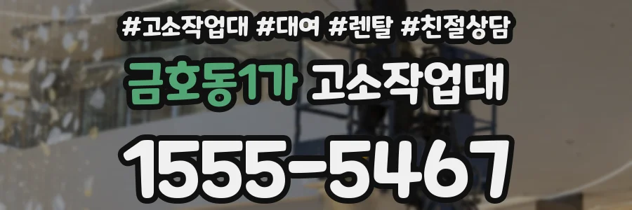 금호동1가 고소작업대