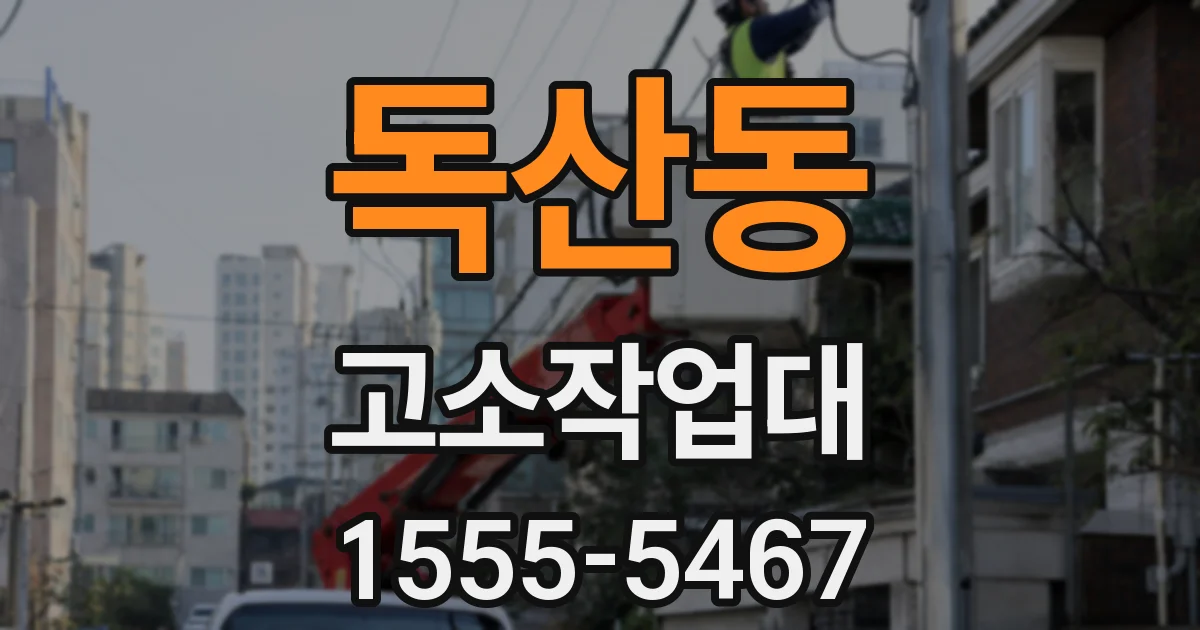 독산동 고소작업대