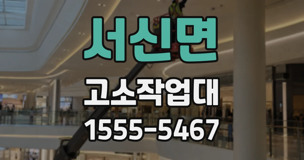 서신면 고소작업대