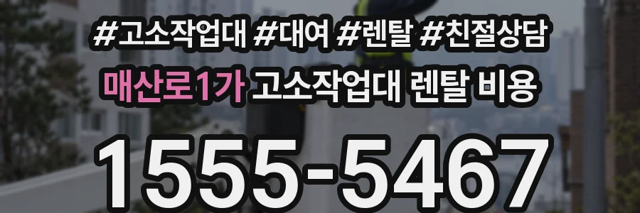 매산로1가 고소작업대 렌탈 비용