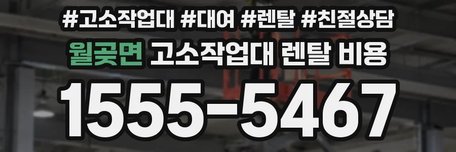 월곶면 고소작업대 렌탈 비용