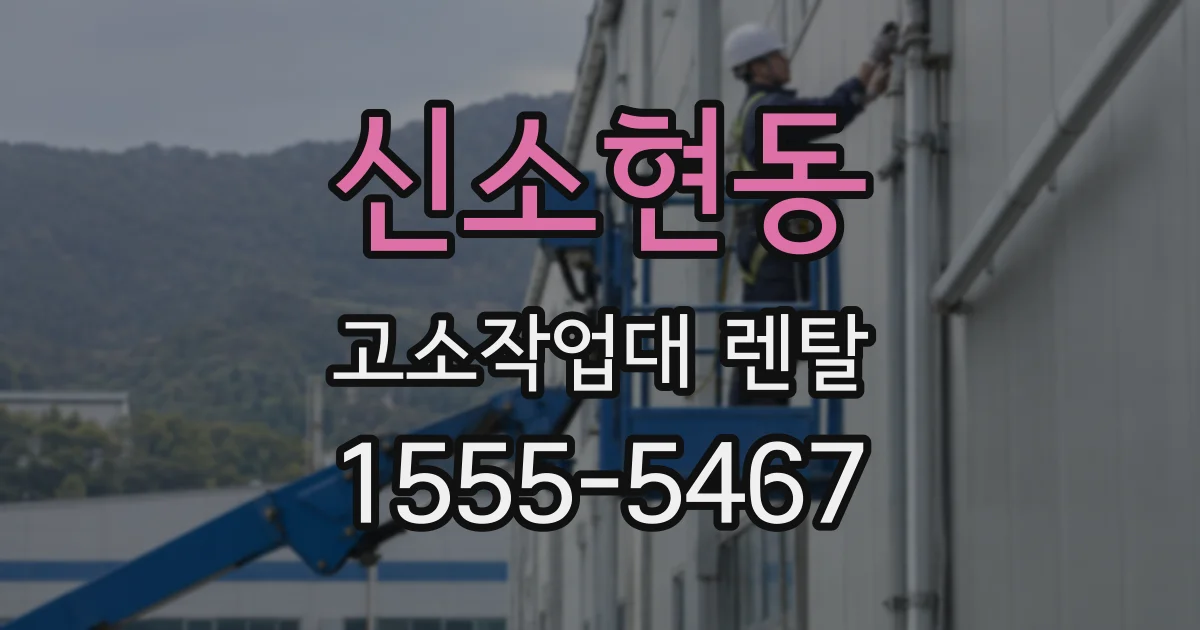 신소현동 고소작업대 렌탈