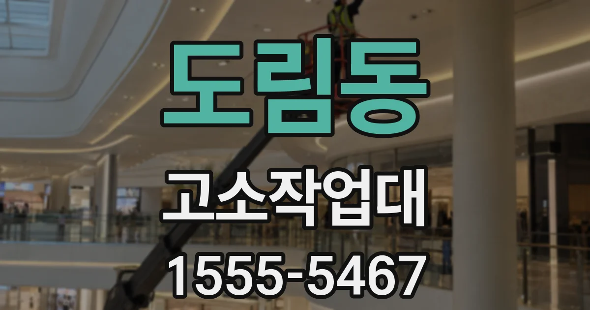 도림동 고소작업대
