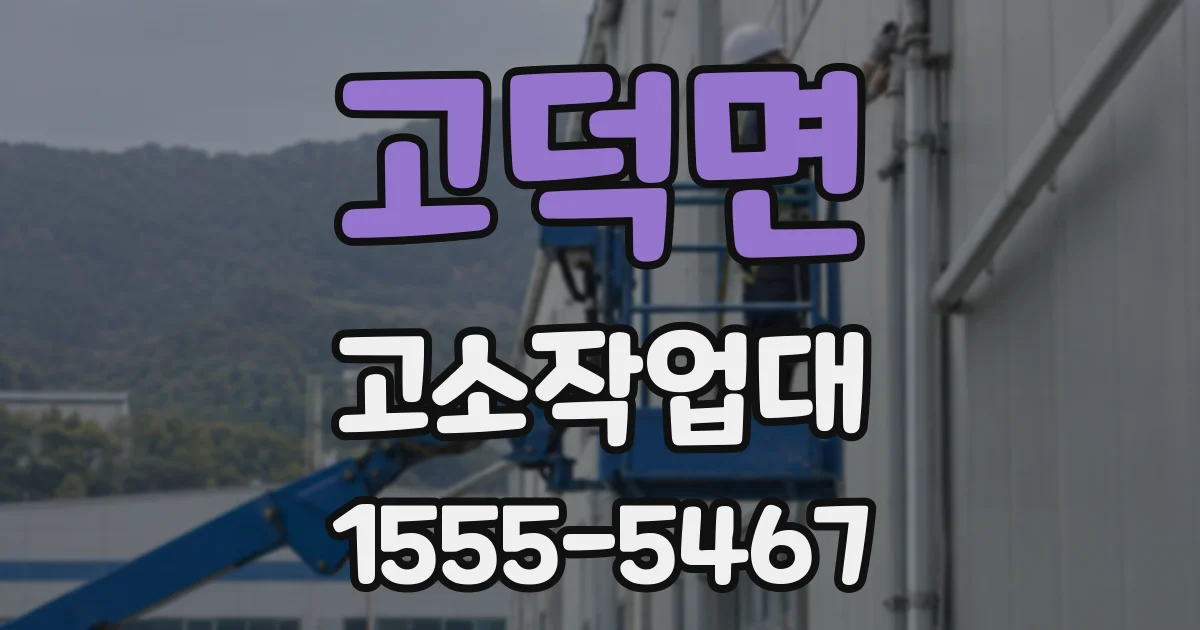 고덕면 고소작업대