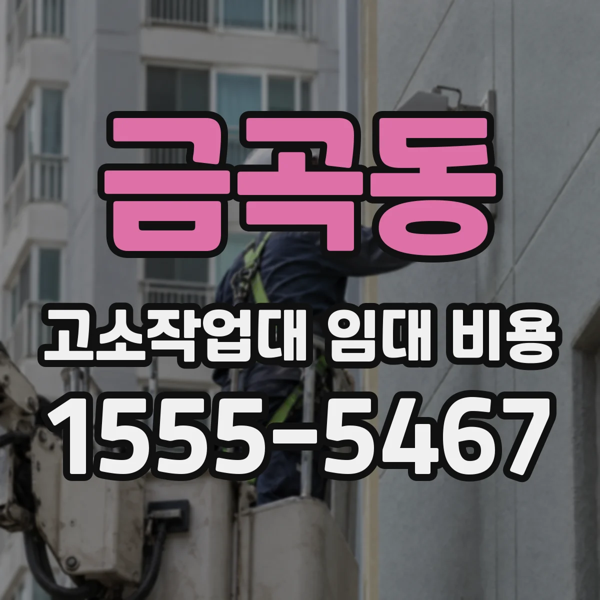 금곡동 고소작업대 임대 비용