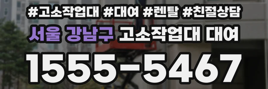 서울 강남구 고소작업대 대여