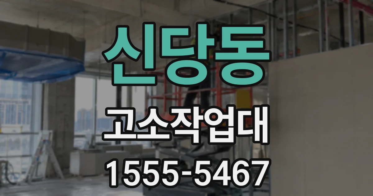 신당동 고소작업대
