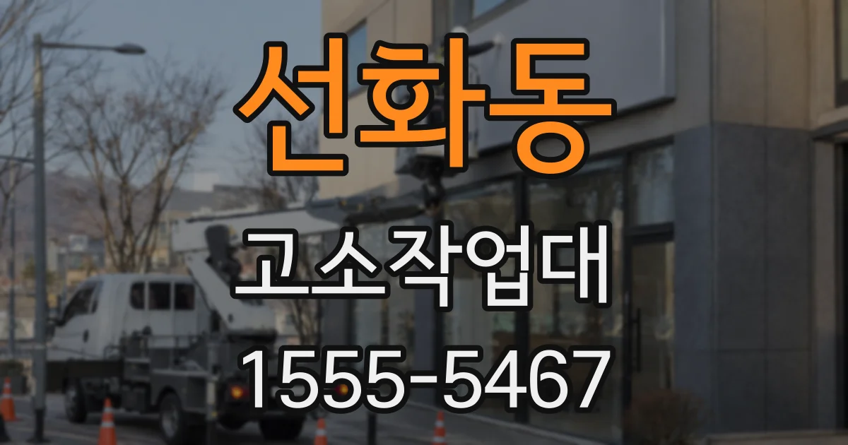 선화동 고소작업대