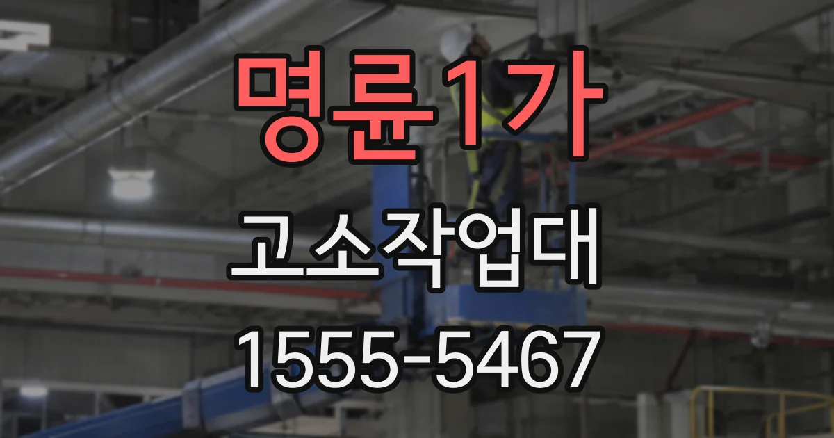 명륜1가 고소작업대
