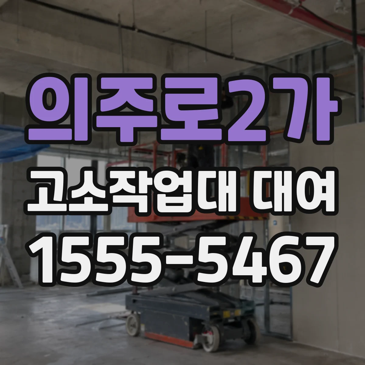 의주로2가 고소작업대 대여