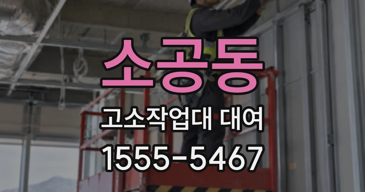 소공동 고소작업대 대여