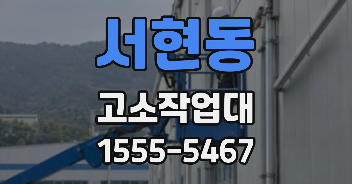서현동 고소작업대