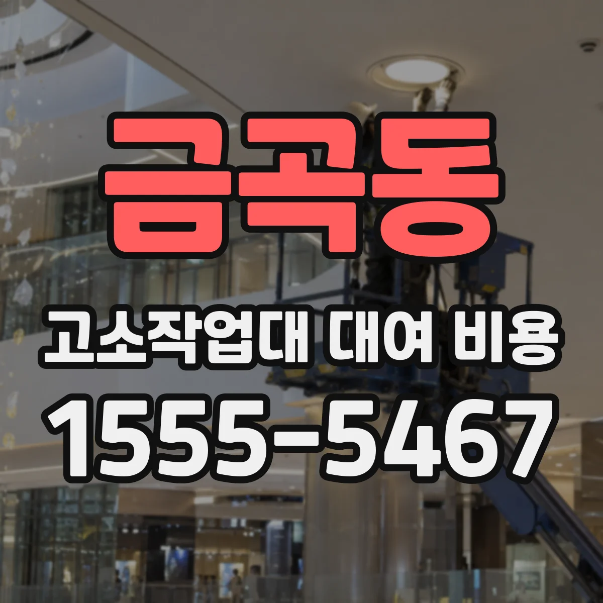 금곡동 고소작업대 대여 비용