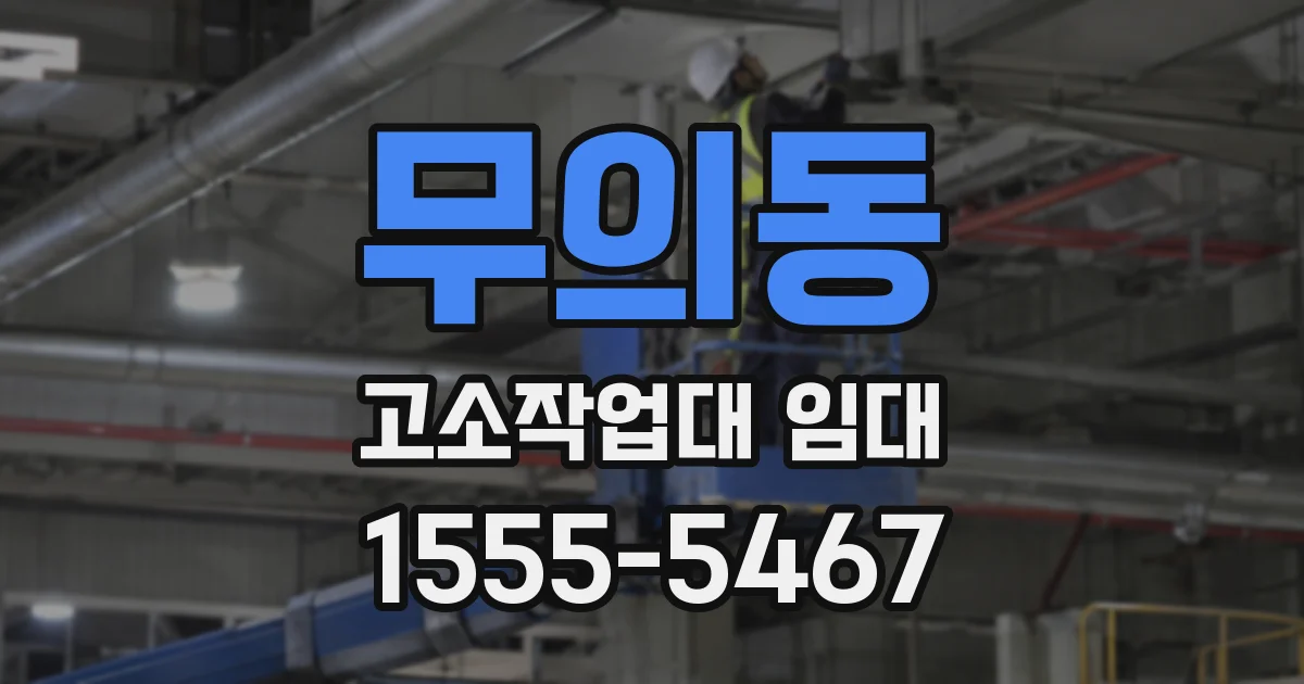 무의동 고소작업대 임대