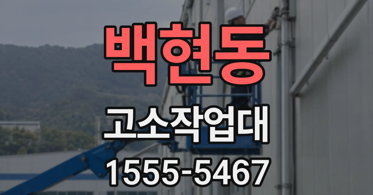 백현동 고소작업대