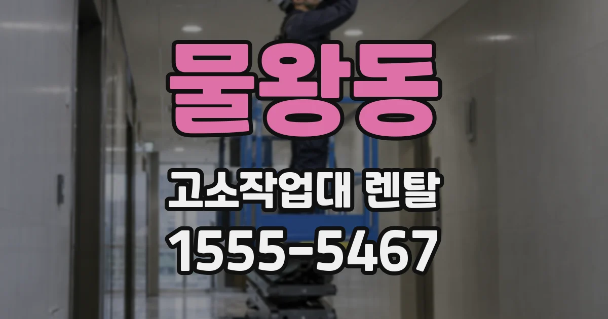 물왕동 고소작업대 렌탈