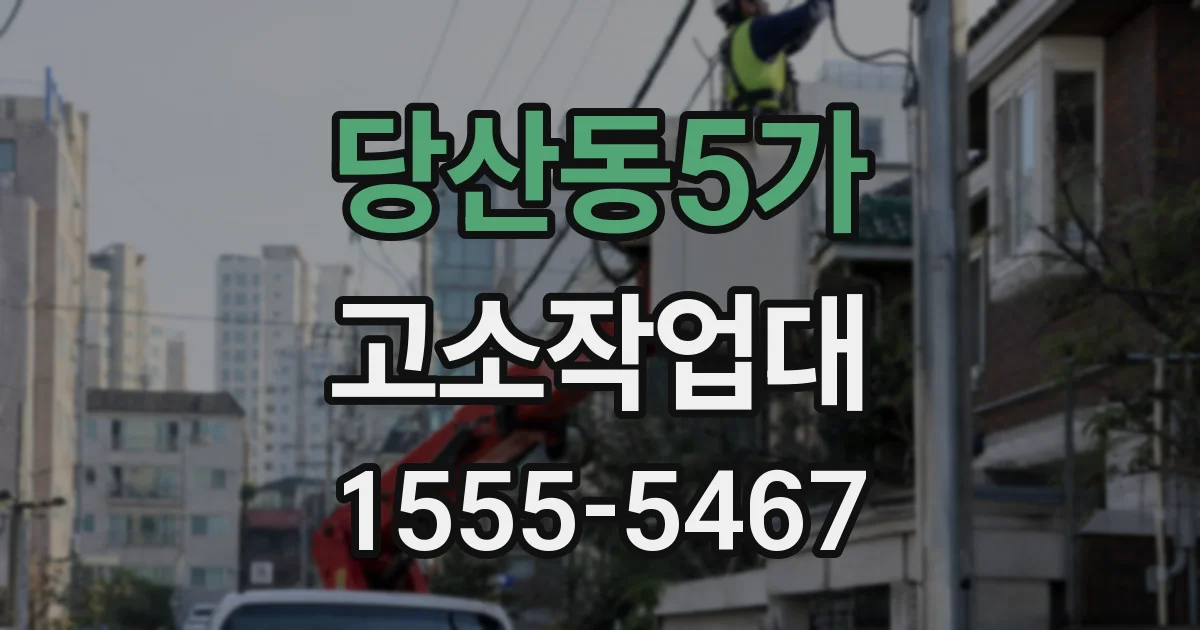 당산동5가 고소작업대