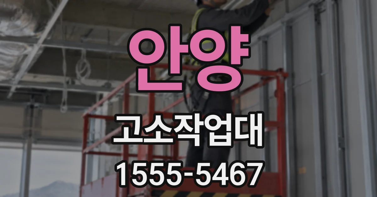 안양 고소작업대