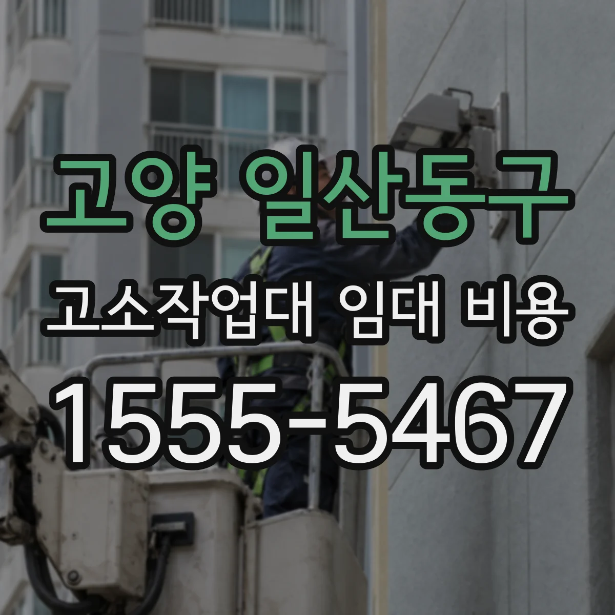 고양 일산동구 고소작업대 임대 비용