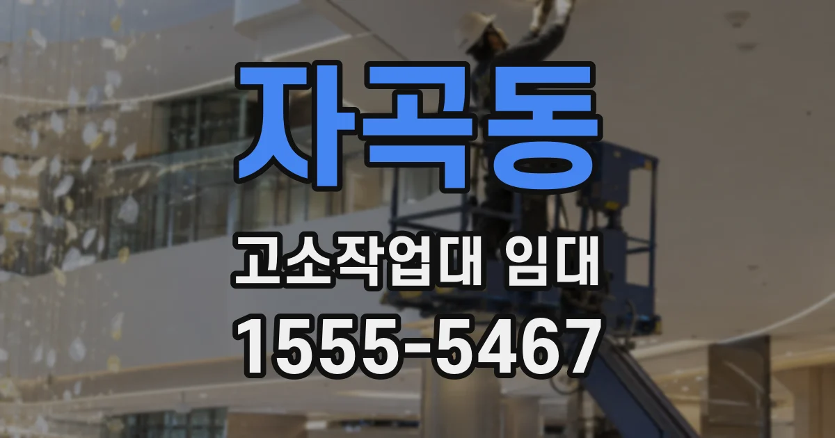 자곡동 고소작업대 임대