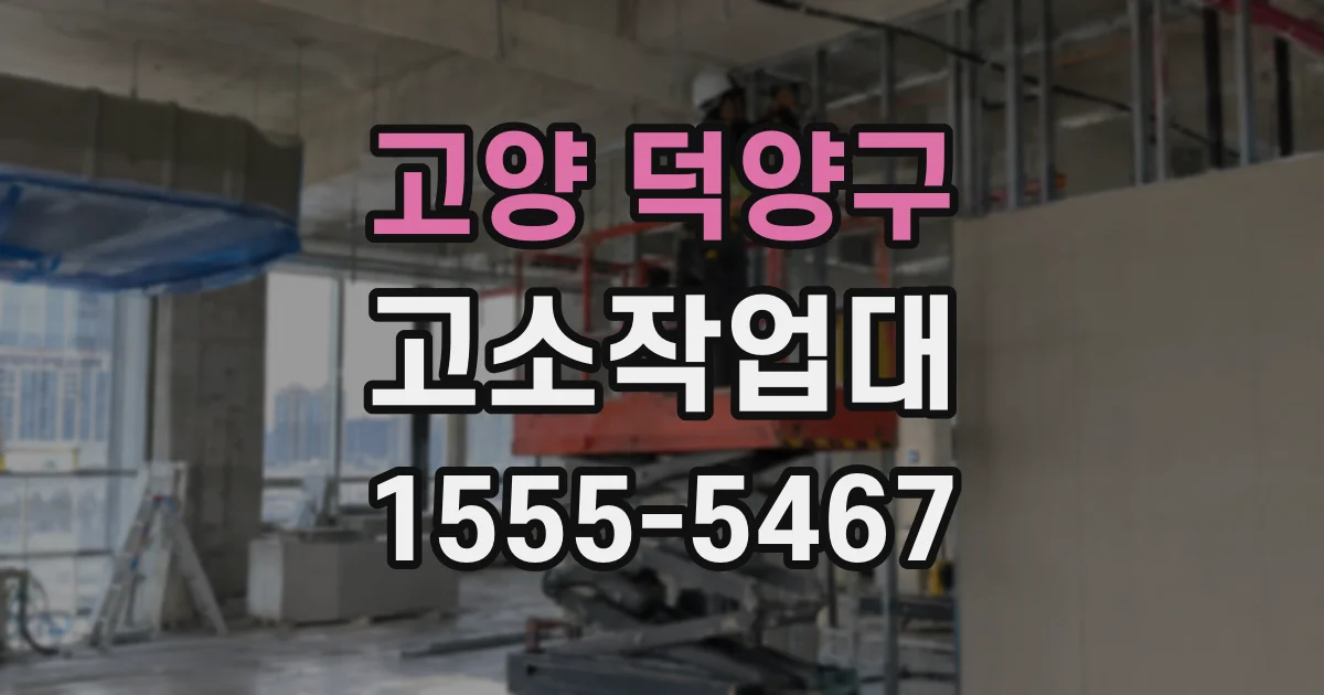 고양 덕양구 고소작업대