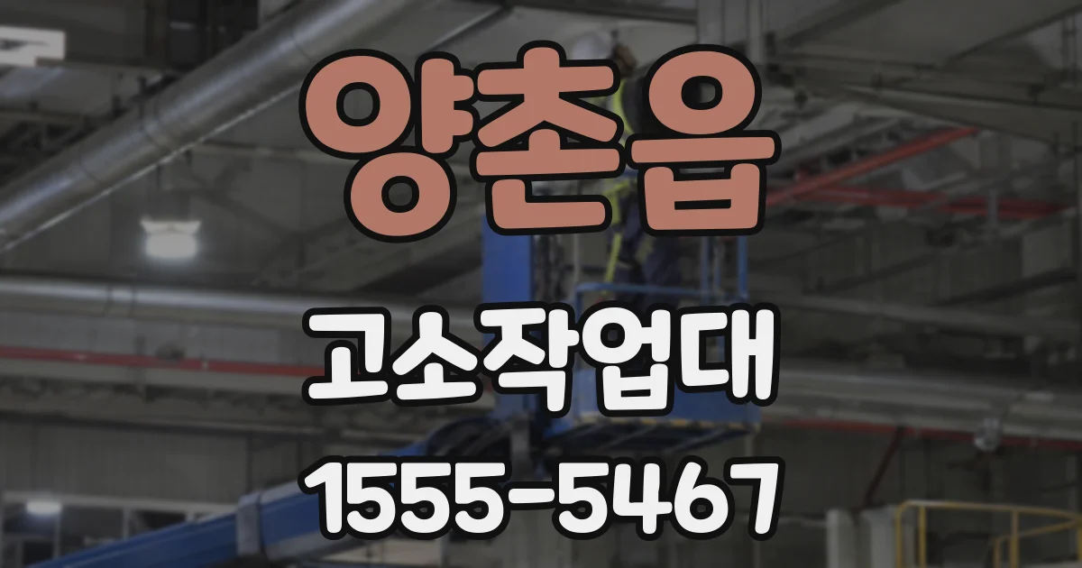 양촌읍 고소작업대