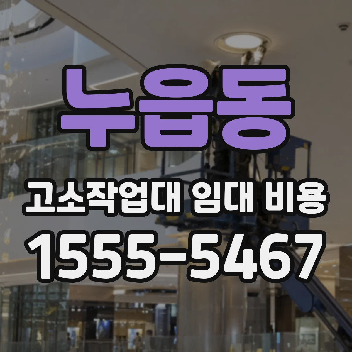 누읍동 고소작업대 임대 비용