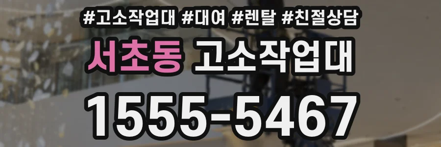 서초동 고소작업대