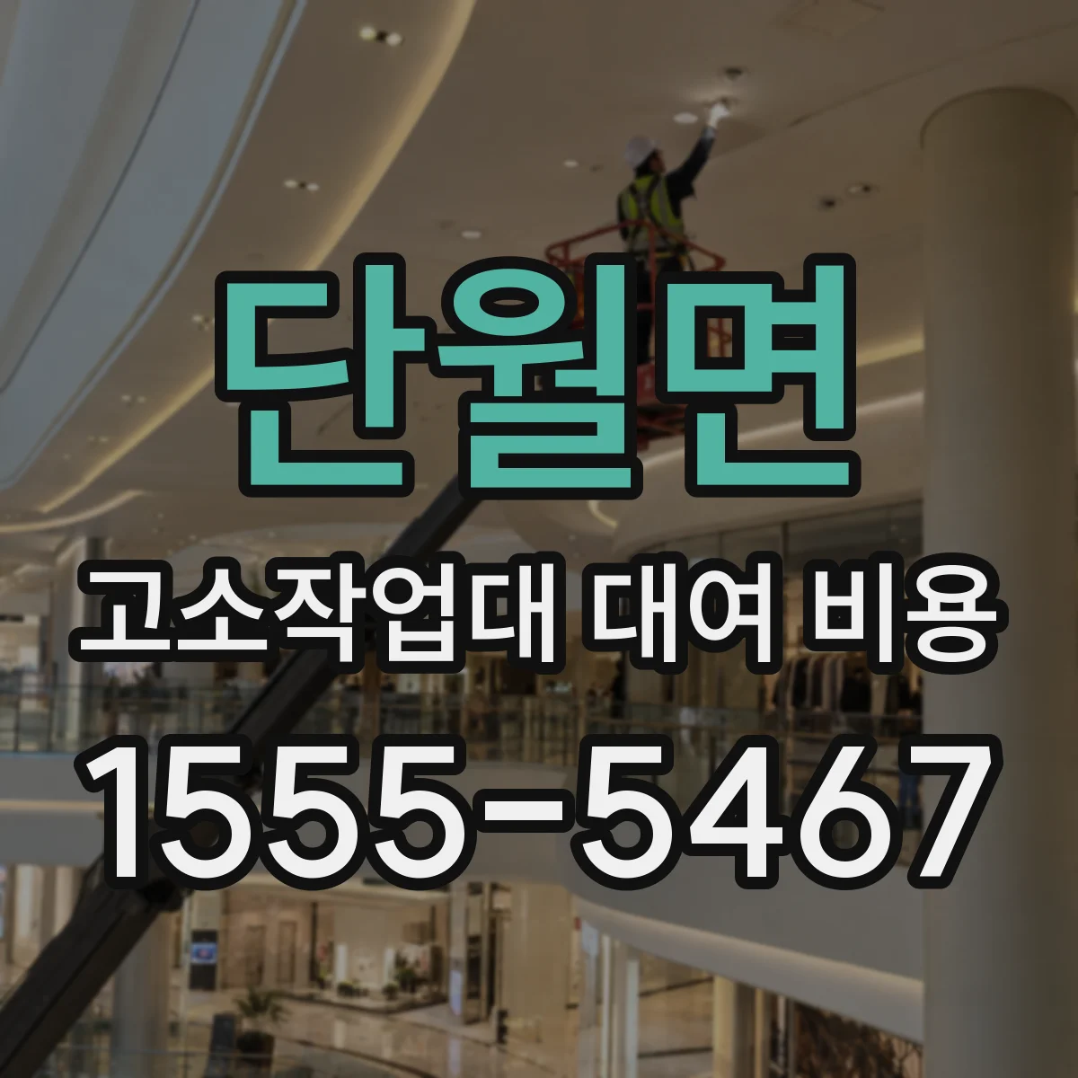 단월면 고소작업대 대여 비용