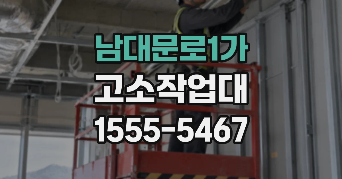 남대문로1가 고소작업대