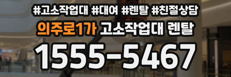 의주로1가 고소작업대 렌탈