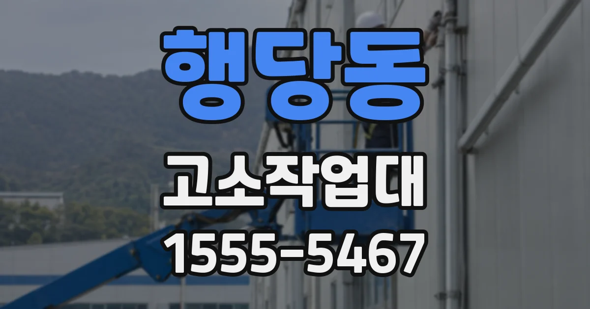 행당동 고소작업대
